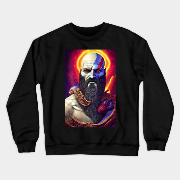 KRATOS Renaissance portrait GOW Crewneck Sweatshirt by EBAN